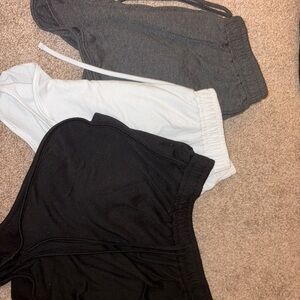 SHEIN White Elastic Waist Shorts